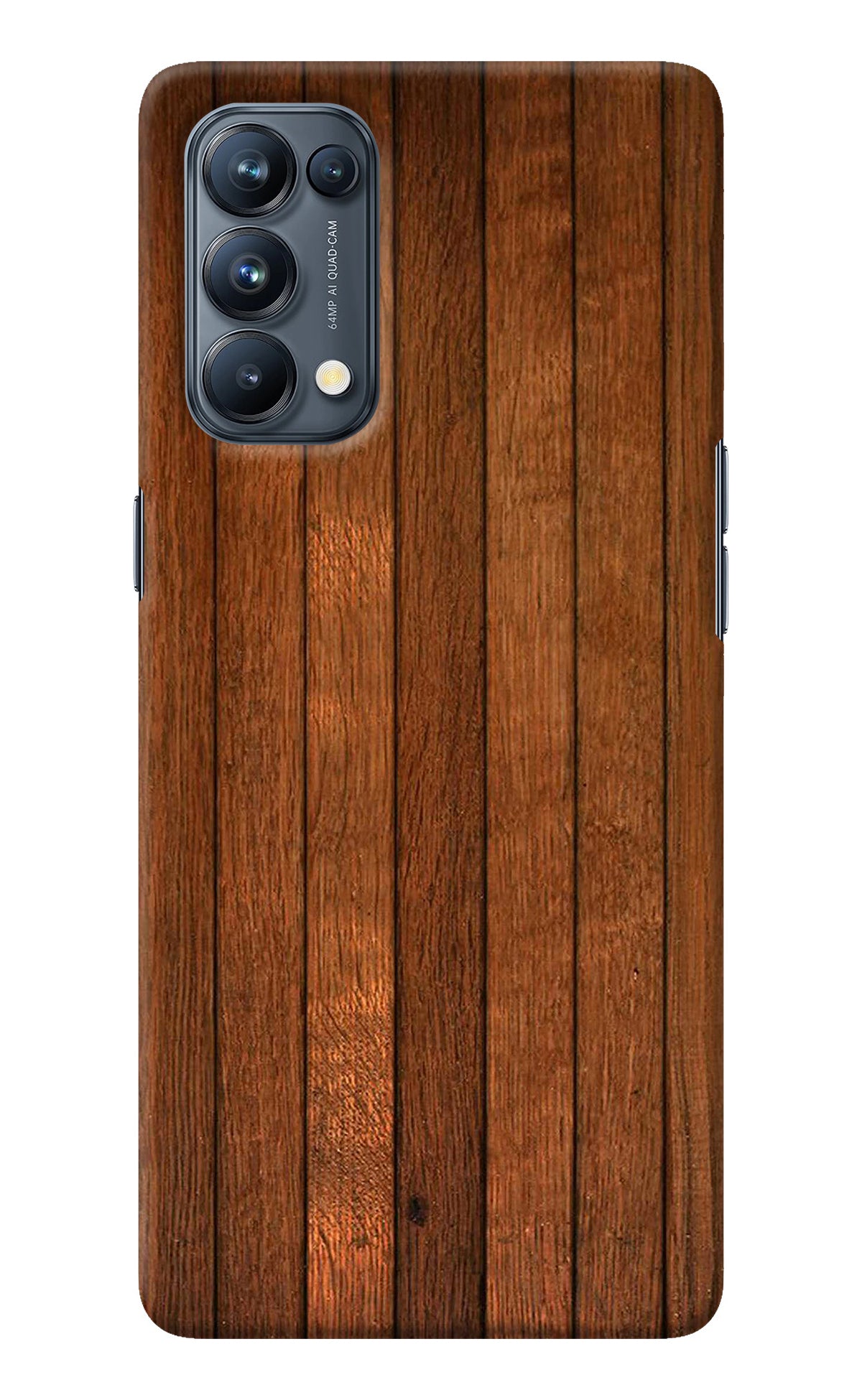 Wooden Artwork Bands Oppo Reno5 Pro 5G Back Cover