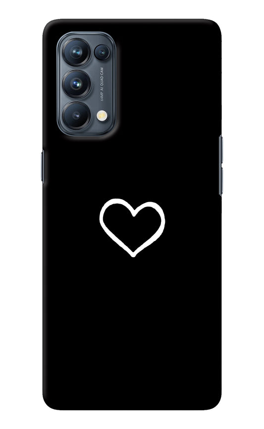 Heart Oppo Reno5 Pro 5G Back Cover