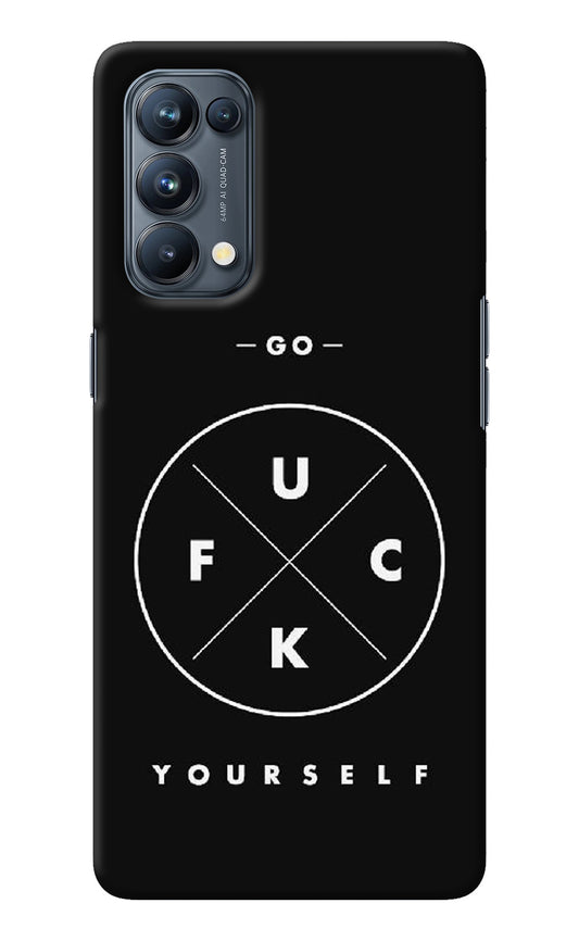 Go Fuck Yourself Oppo Reno5 Pro 5G Back Cover