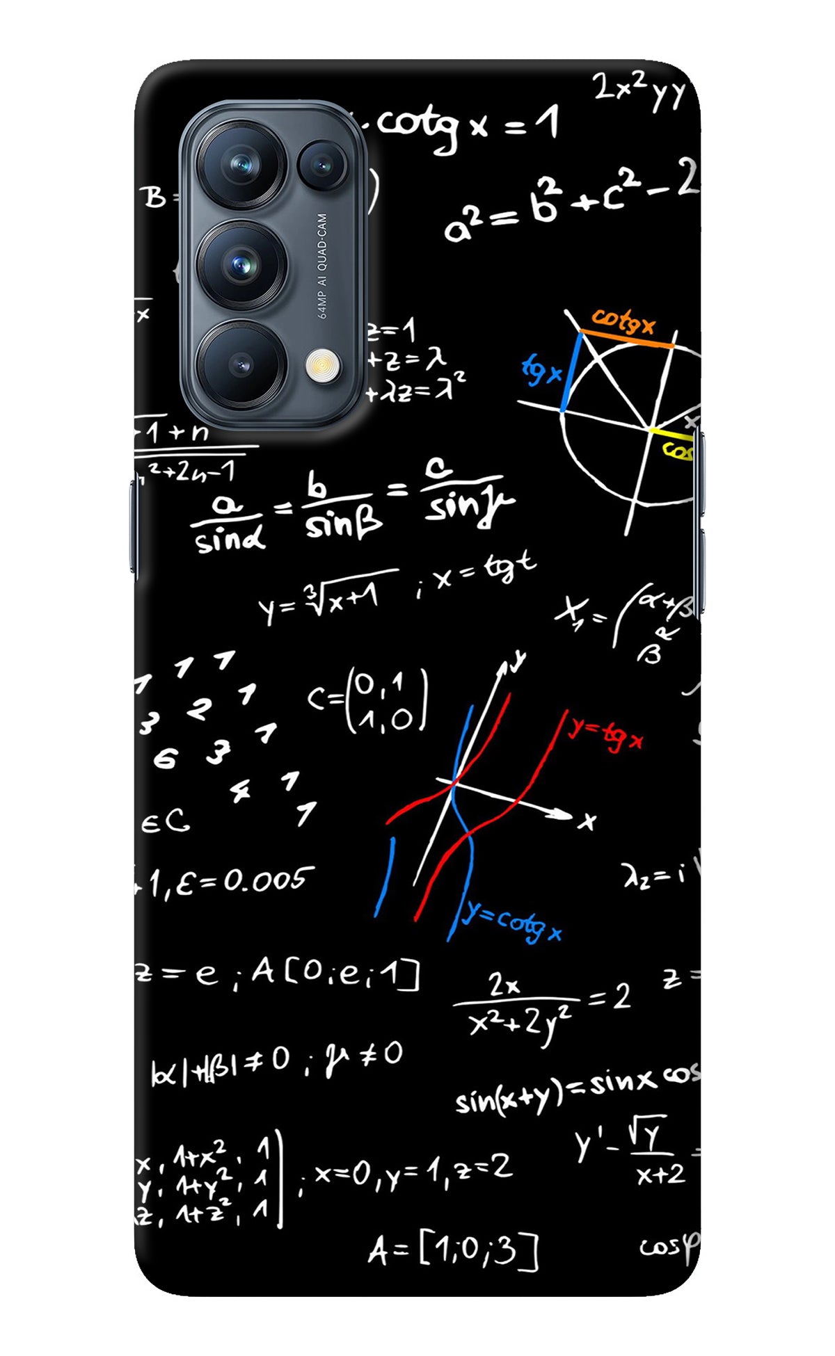 Mathematics Formula Oppo Reno5 Pro 5G Back Cover