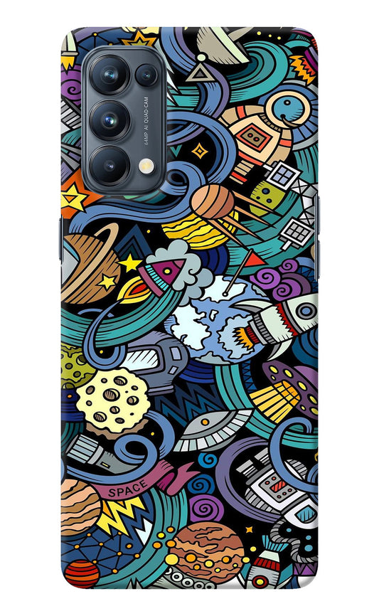 Space Abstract Oppo Reno5 Pro 5G Back Cover