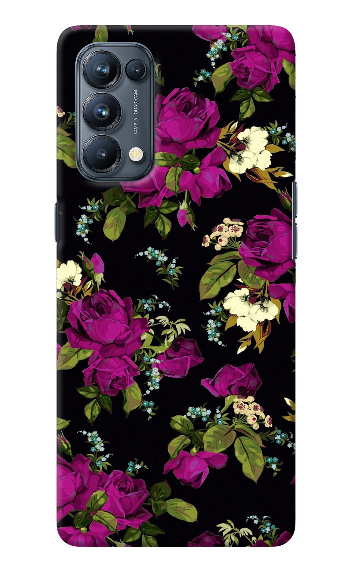 Flowers Oppo Reno5 Pro 5G Back Cover