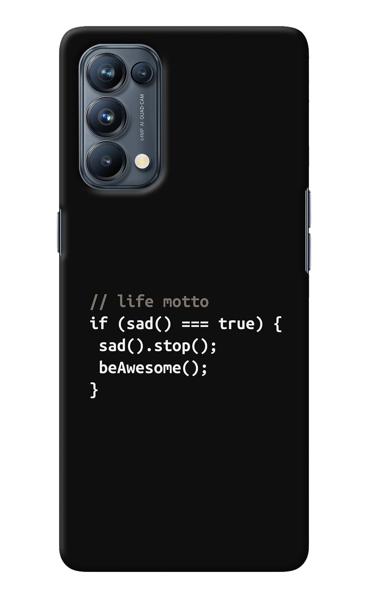 Life Motto Code Oppo Reno5 Pro 5G Back Cover