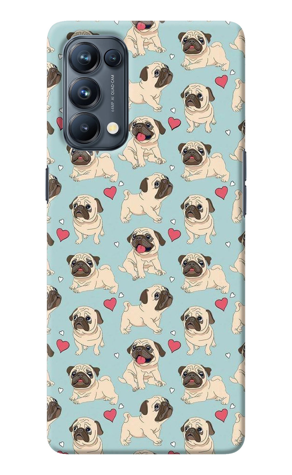 Pug Dog Oppo Reno5 Pro 5G Back Cover