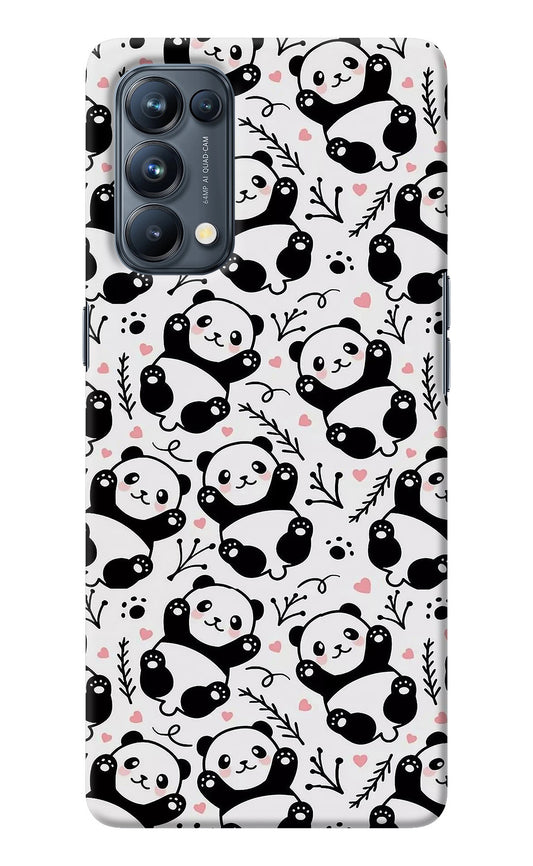 Cute Panda Oppo Reno5 Pro 5G Back Cover