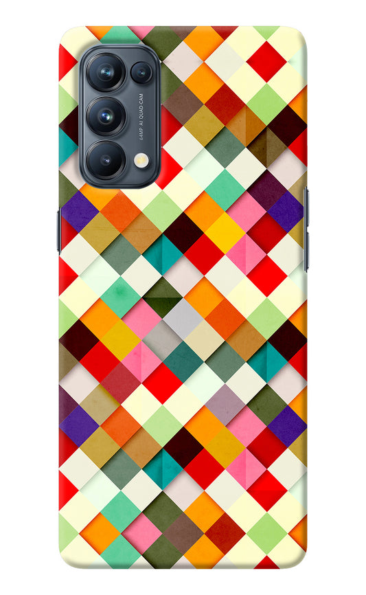 Geometric Abstract Colorful Oppo Reno5 Pro 5G Back Cover