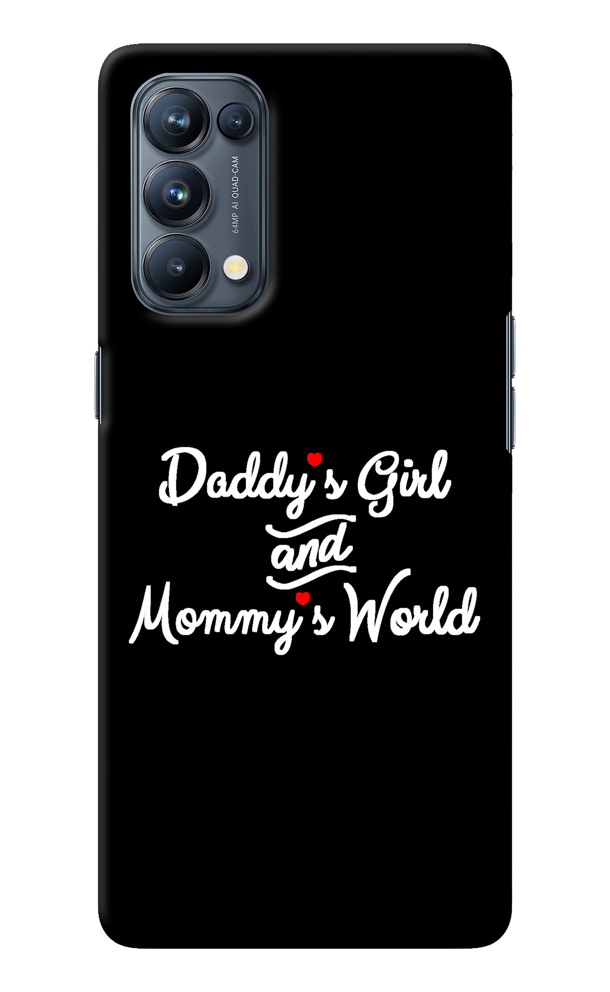 Daddy's Girl and Mommy's World Oppo Reno5 Pro 5G Back Cover