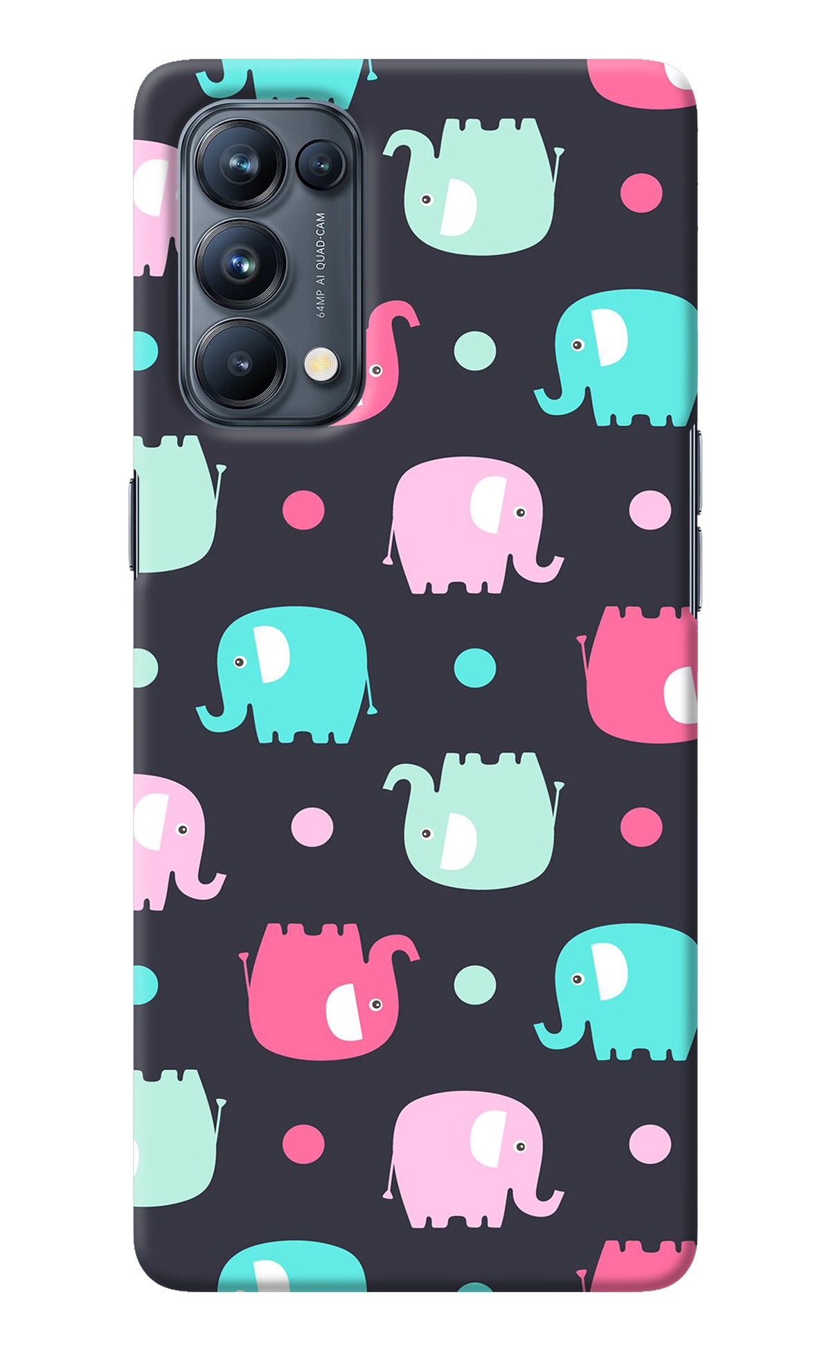 Elephants Oppo Reno5 Pro 5G Back Cover