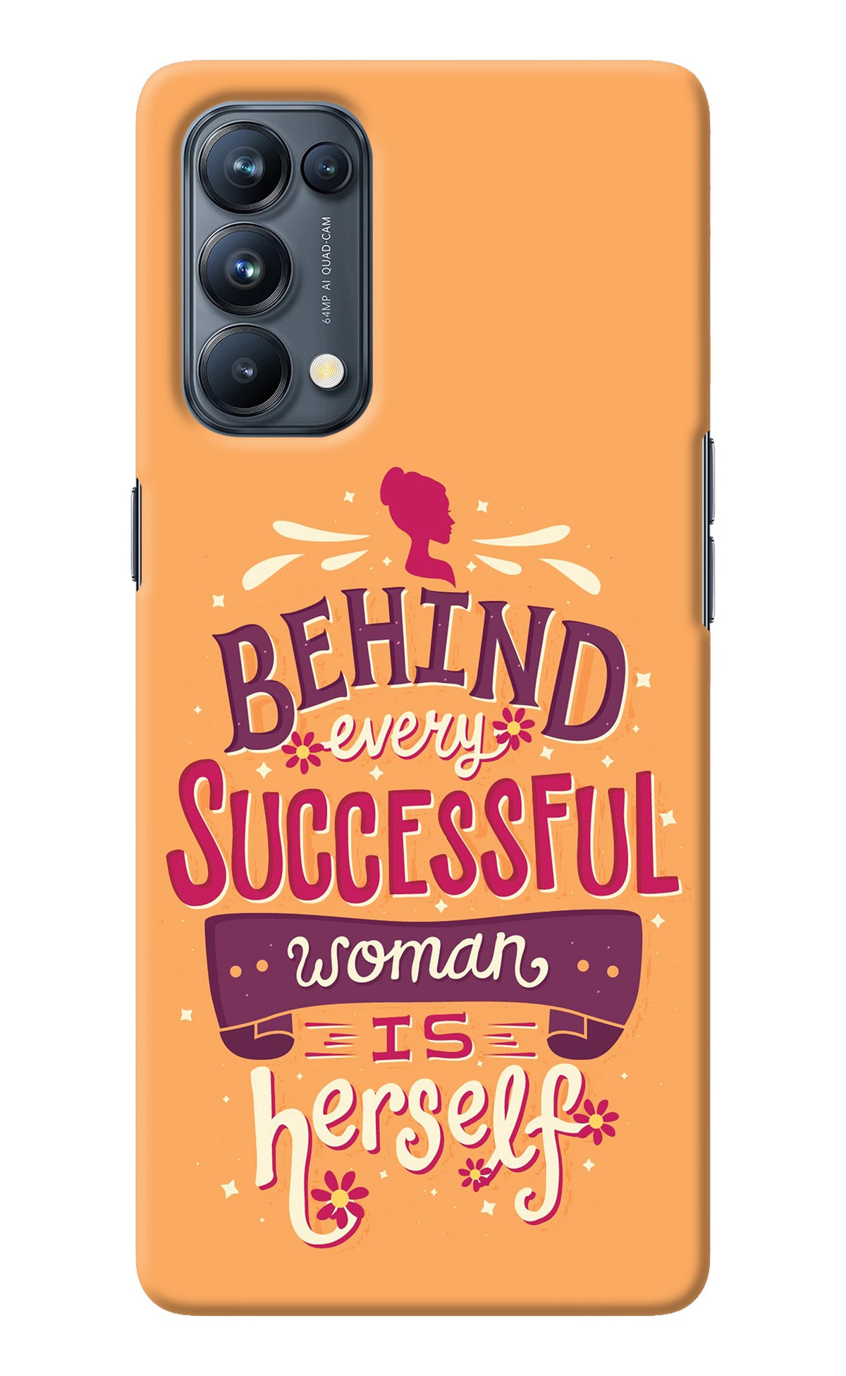 Behind Every Successful Woman There Is Herself Oppo Reno5 Pro 5G Back Cover