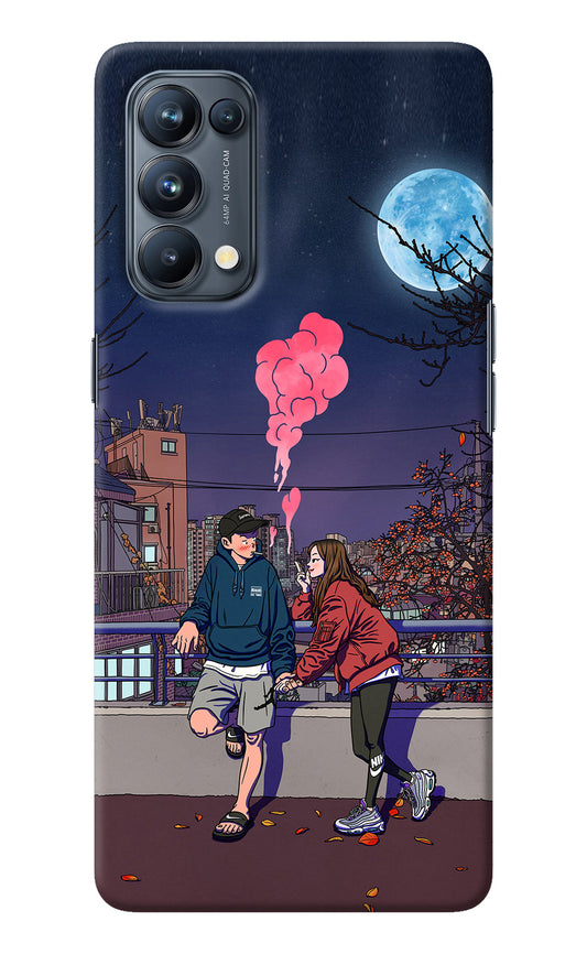 Chilling Couple Oppo Reno5 Pro 5G Back Cover