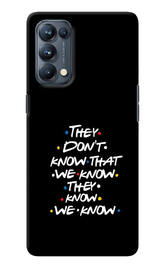 FRIENDS Dialogue Oppo Reno5 Pro 5G Back Cover