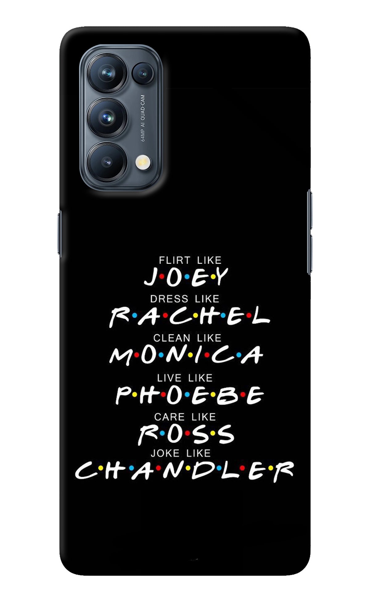 FRIENDS Character Oppo Reno5 Pro 5G Back Cover