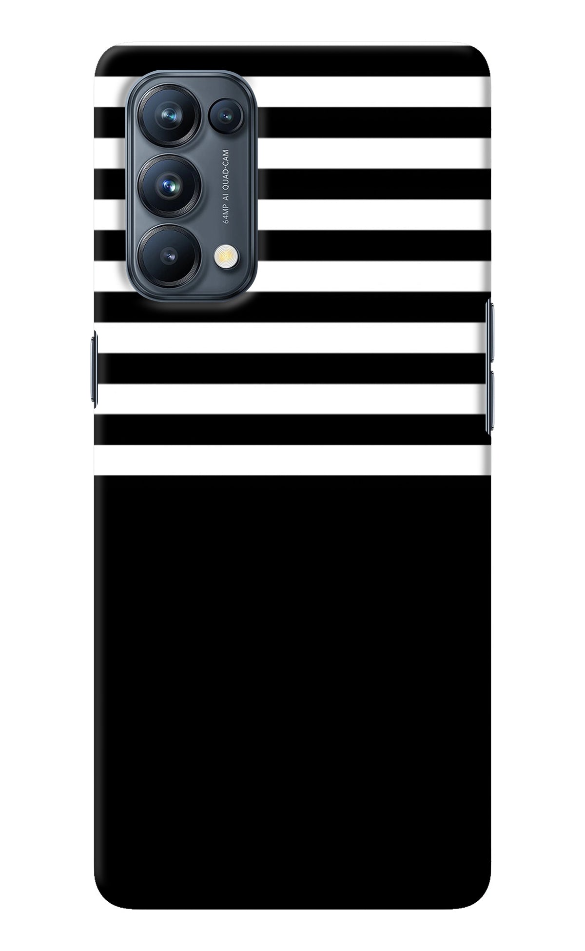 Black and White Print Oppo Reno5 Pro 5G Back Cover