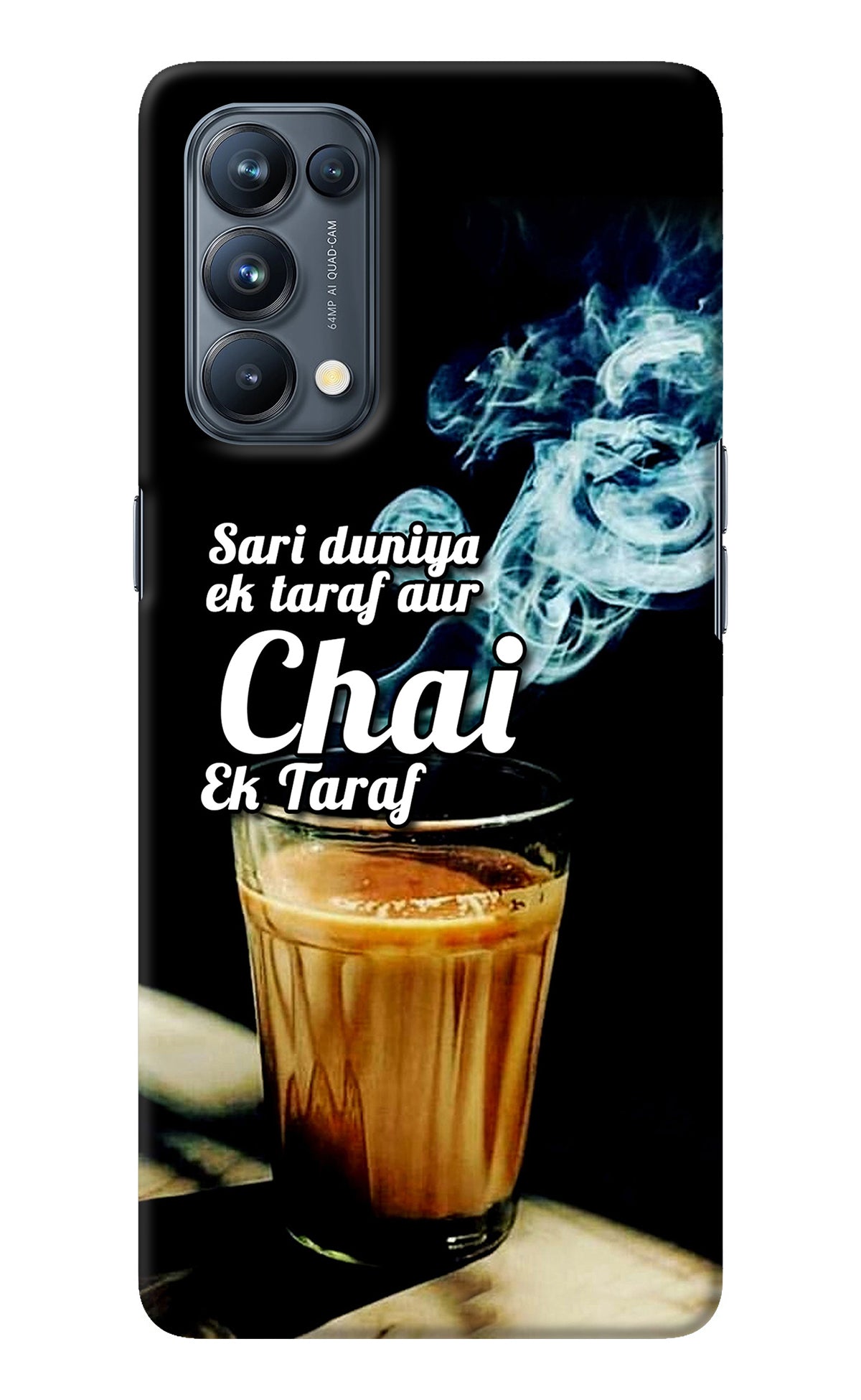 Chai Ek Taraf Quote Oppo Reno5 Pro 5G Back Cover