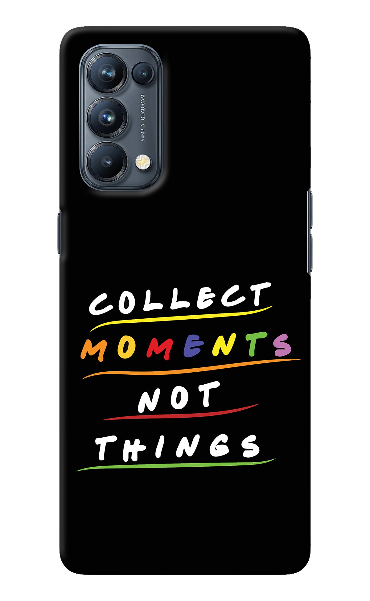 Collect Moments Not Things Oppo Reno5 Pro 5G Back Cover