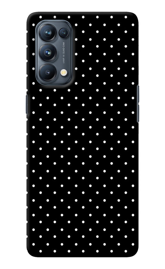 White Dots Oppo Reno5 Pro 5G Back Cover