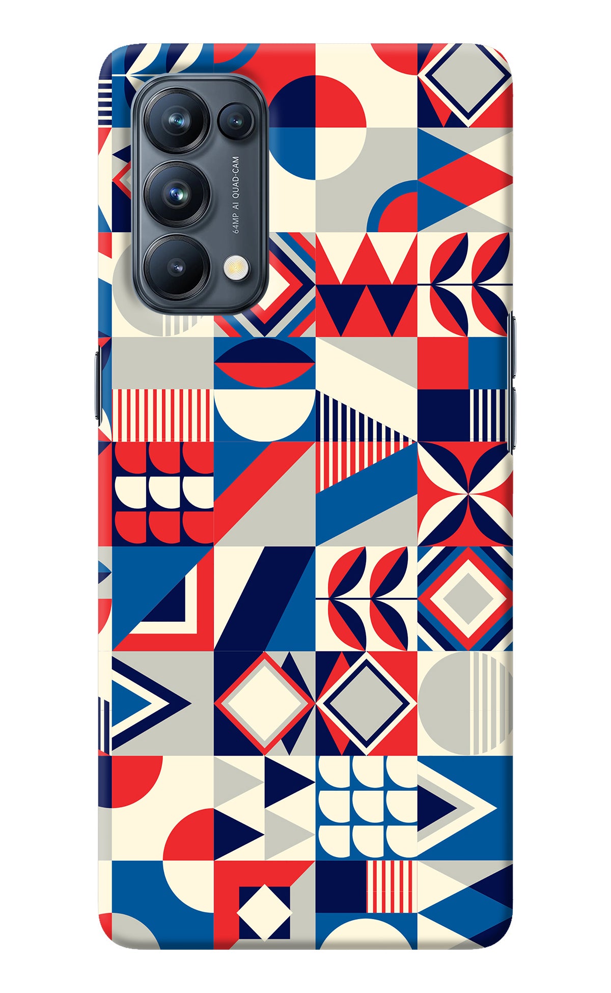 Colorful Pattern Oppo Reno5 Pro 5G Back Cover