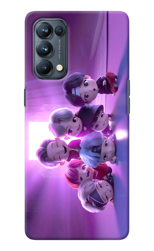 BTS Chibi Oppo Reno5 Pro 5G Back Cover