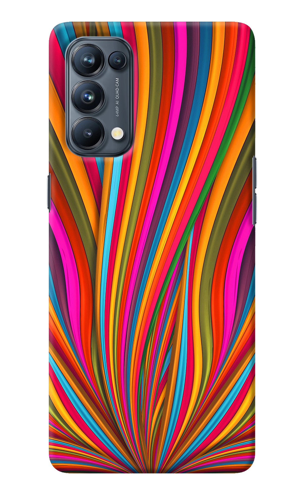 Trippy Wavy Oppo Reno5 Pro 5G Back Cover