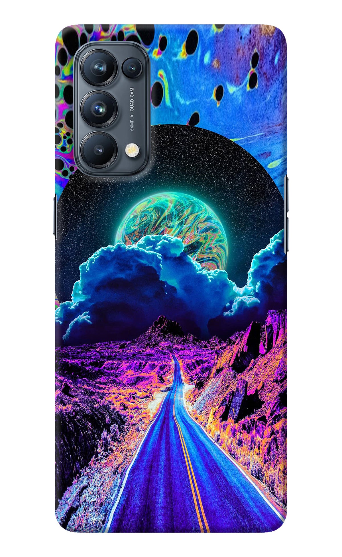 Psychedelic Painting Oppo Reno5 Pro 5G Back Cover