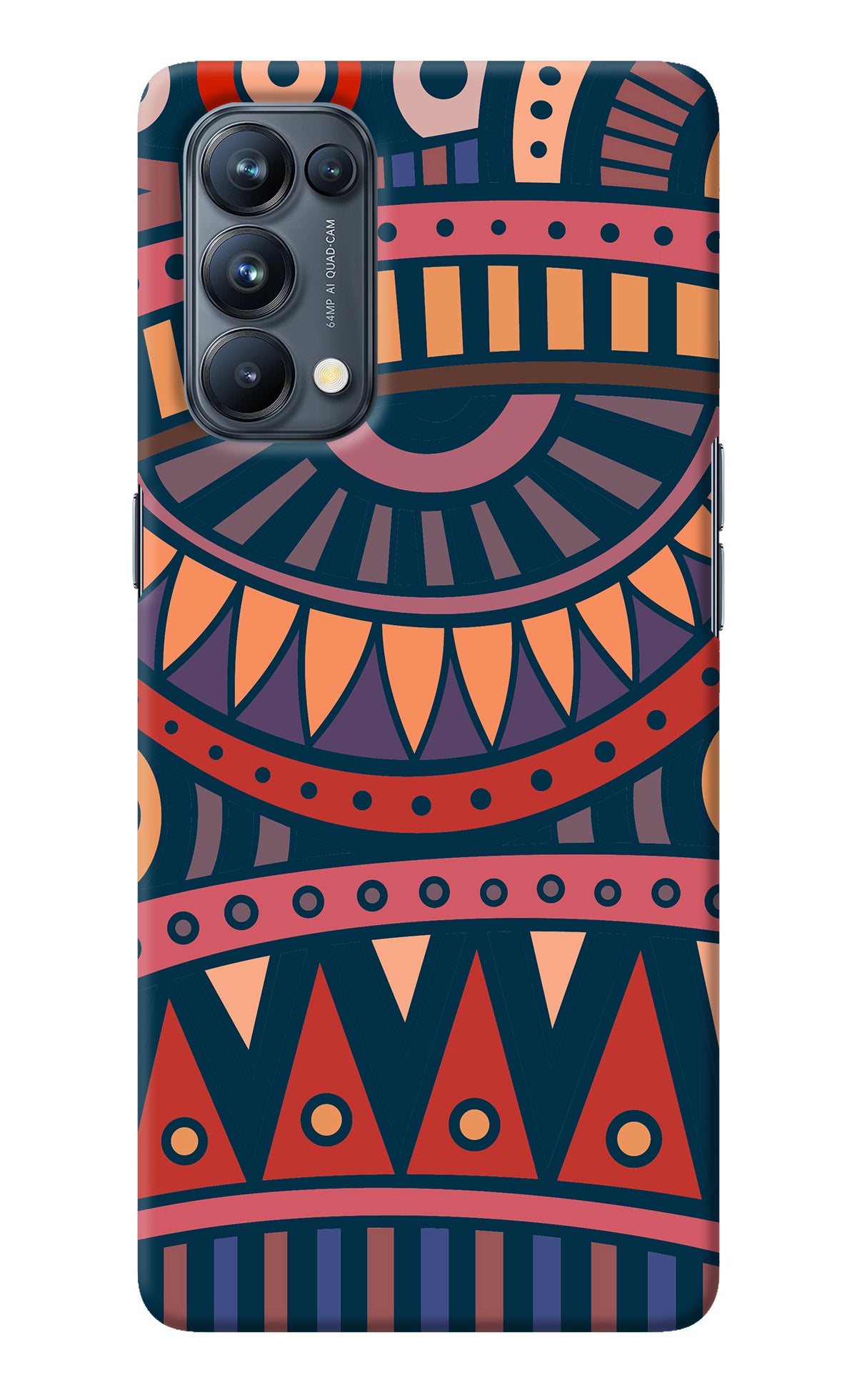 African Culture Design Oppo Reno5 Pro 5G Back Cover