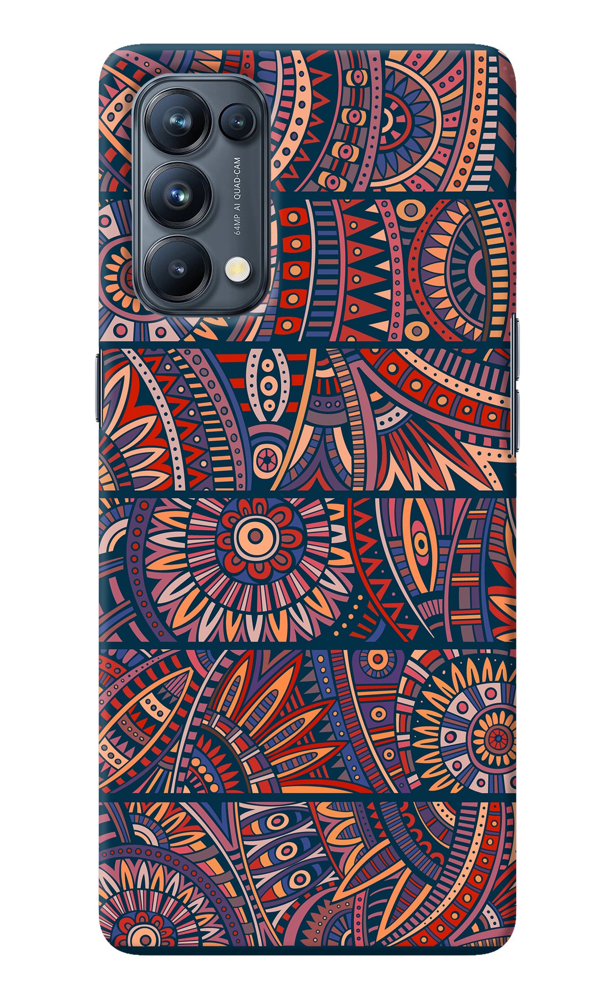 African Culture Design Oppo Reno5 Pro 5G Back Cover