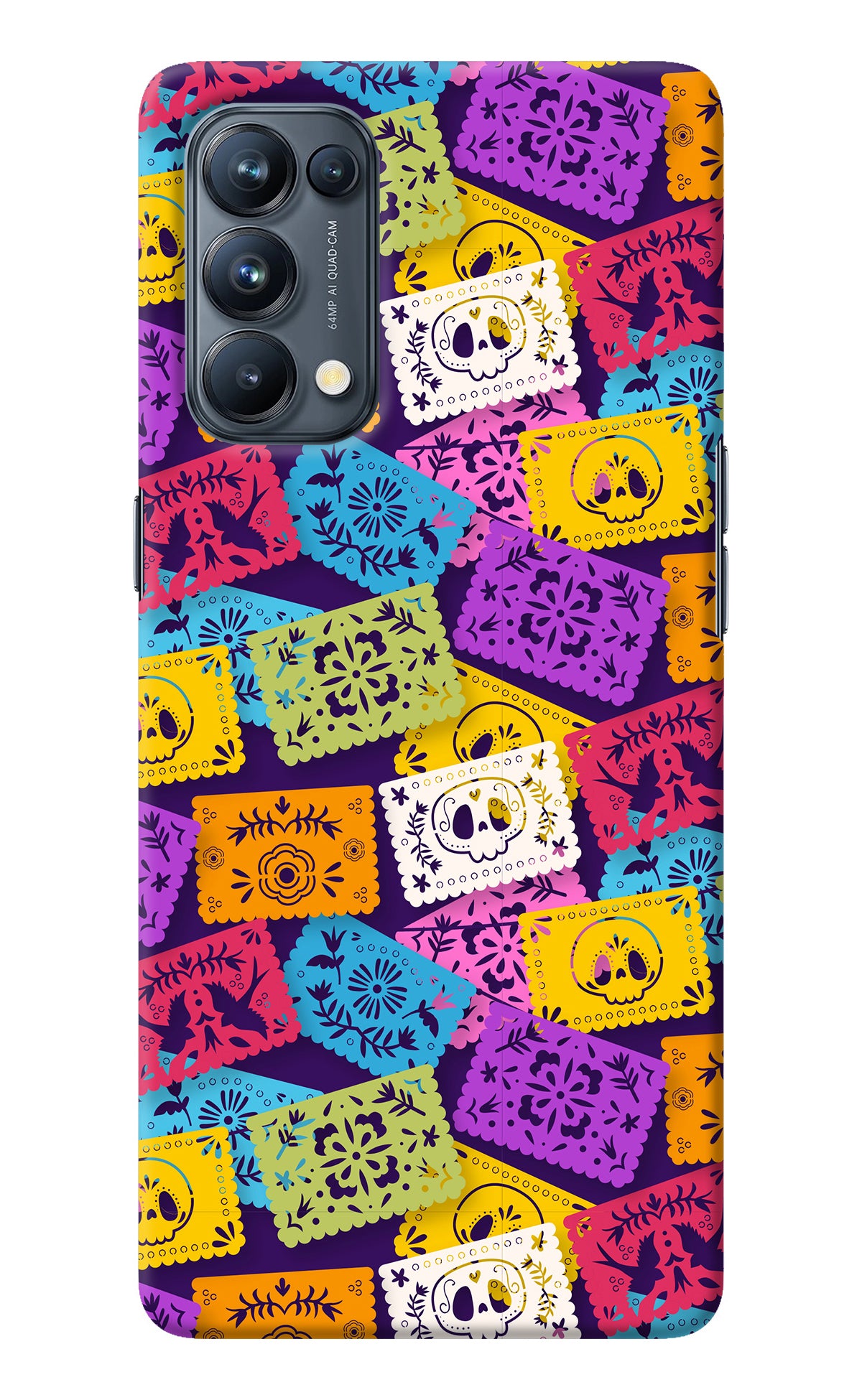 Mexican Pattern Oppo Reno5 Pro 5G Back Cover