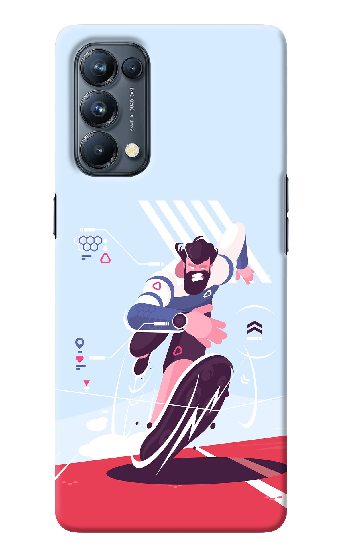 Run Pro Oppo Reno5 Pro 5G Back Cover