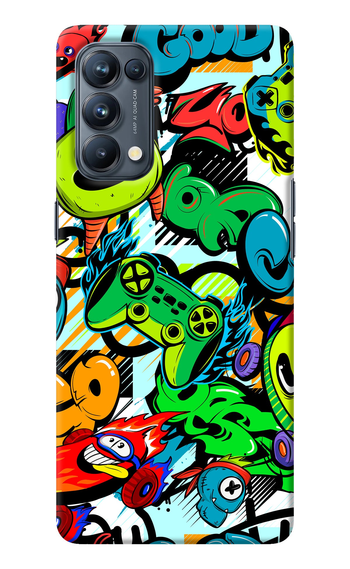 Game Doodle Oppo Reno5 Pro 5G Back Cover