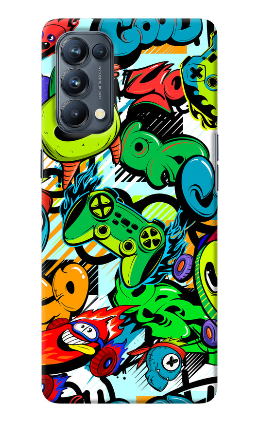 Game Doodle Oppo Reno5 Pro 5G Back Cover