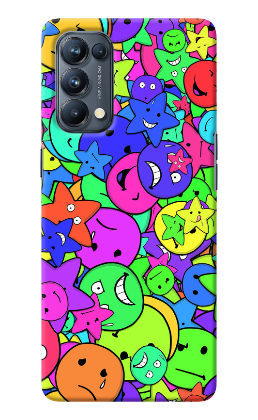 Fun Doodle Oppo Reno5 Pro 5G Back Cover