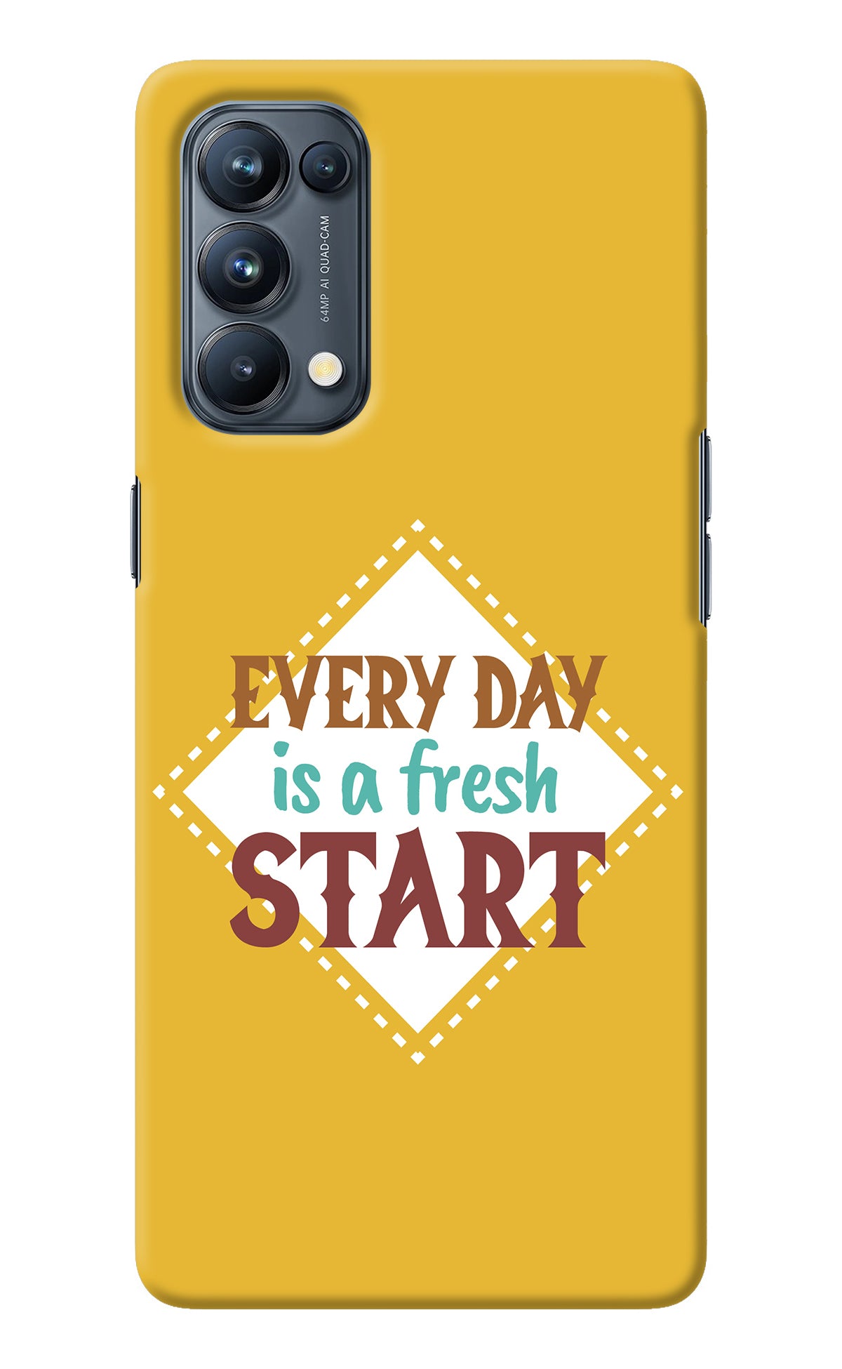 Every day is a Fresh Start Oppo Reno5 Pro 5G Back Cover