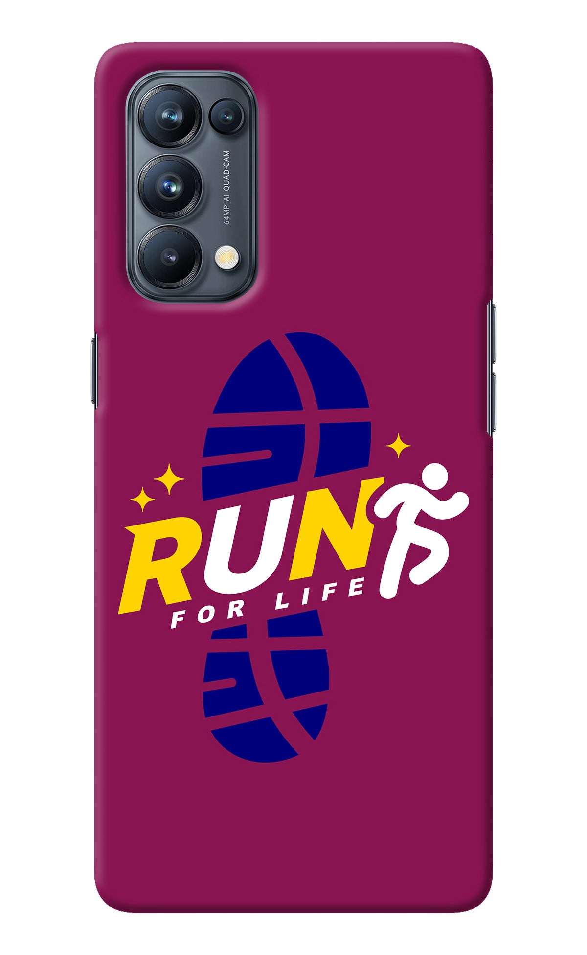 Run for Life Oppo Reno5 Pro 5G Back Cover