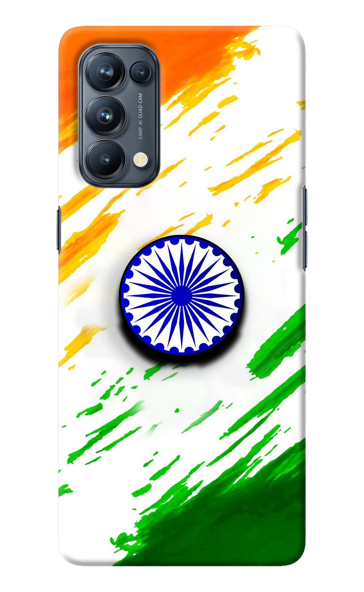 Indian Flag Ashoka Chakra Oppo Reno5 Pro 5G Pop Case