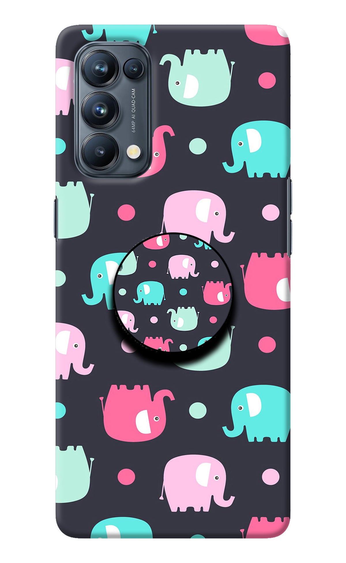 Baby Elephants Oppo Reno5 Pro 5G Pop Case