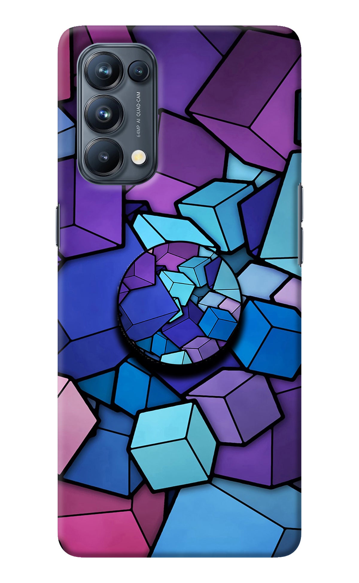 Cubic Abstract Oppo Reno5 Pro 5G Pop Case