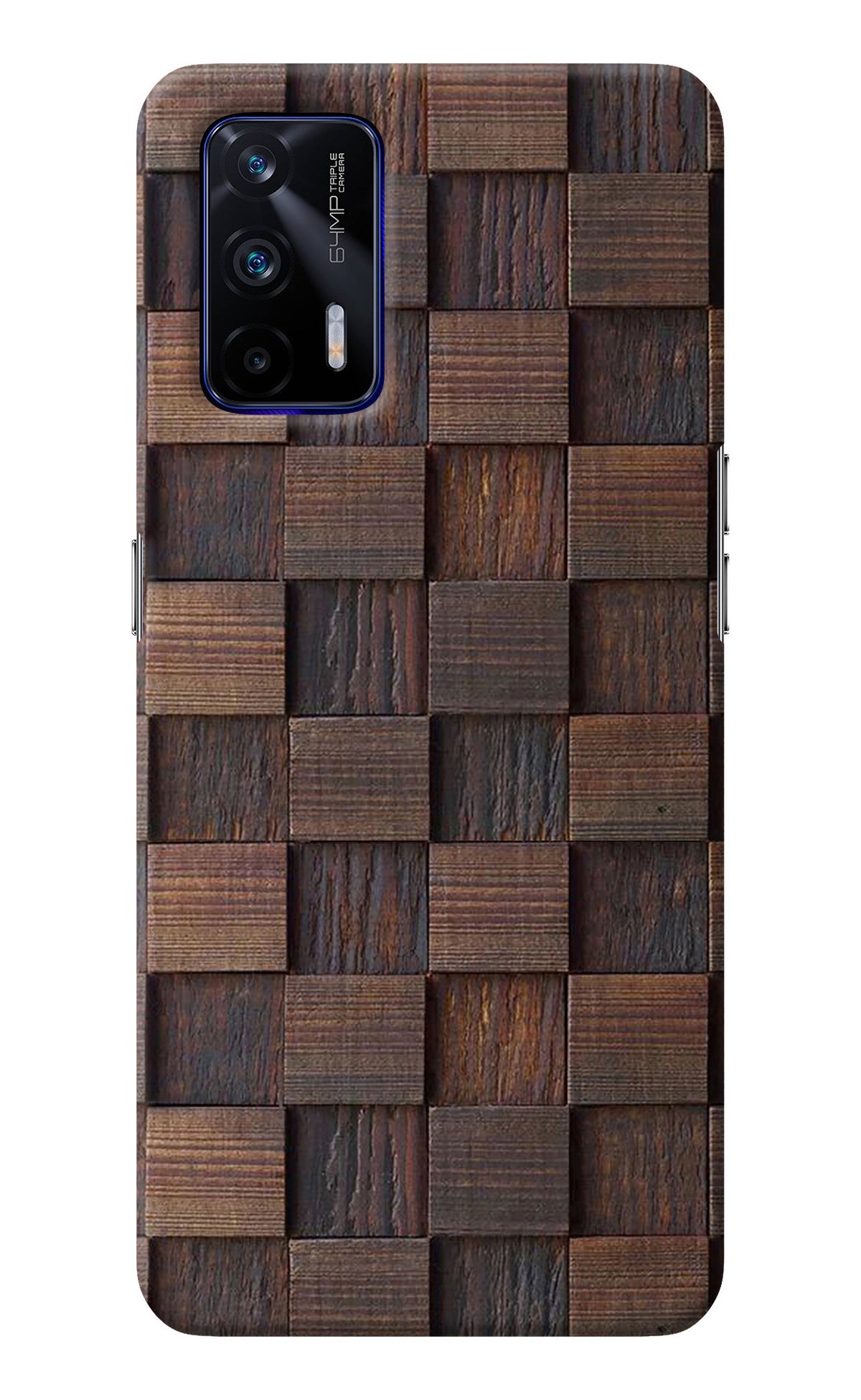 Wooden Cube Design Realme GT 5G Back Cover