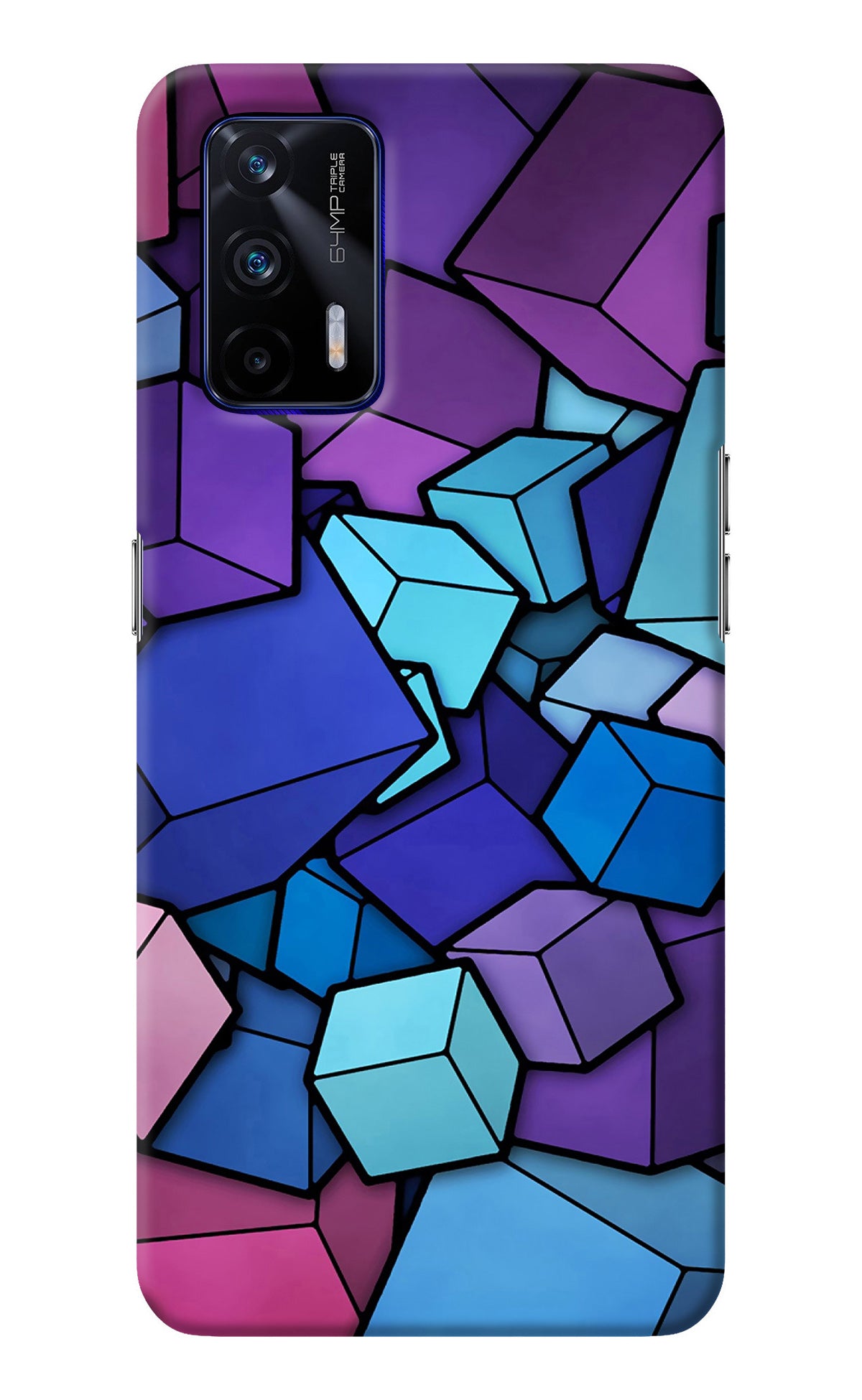 Cubic Abstract Realme GT 5G Back Cover