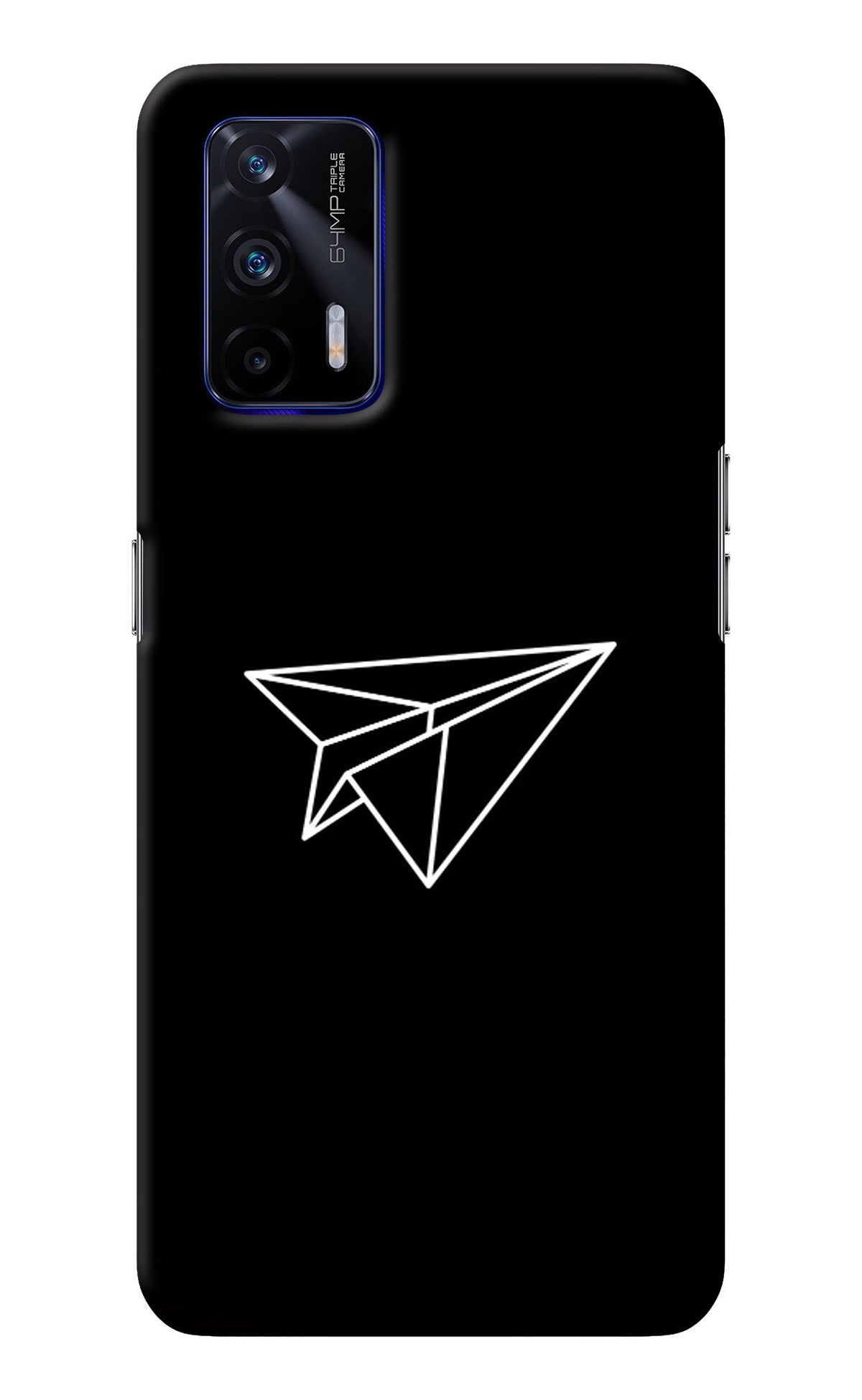 Paper Plane White Realme GT 5G Back Cover