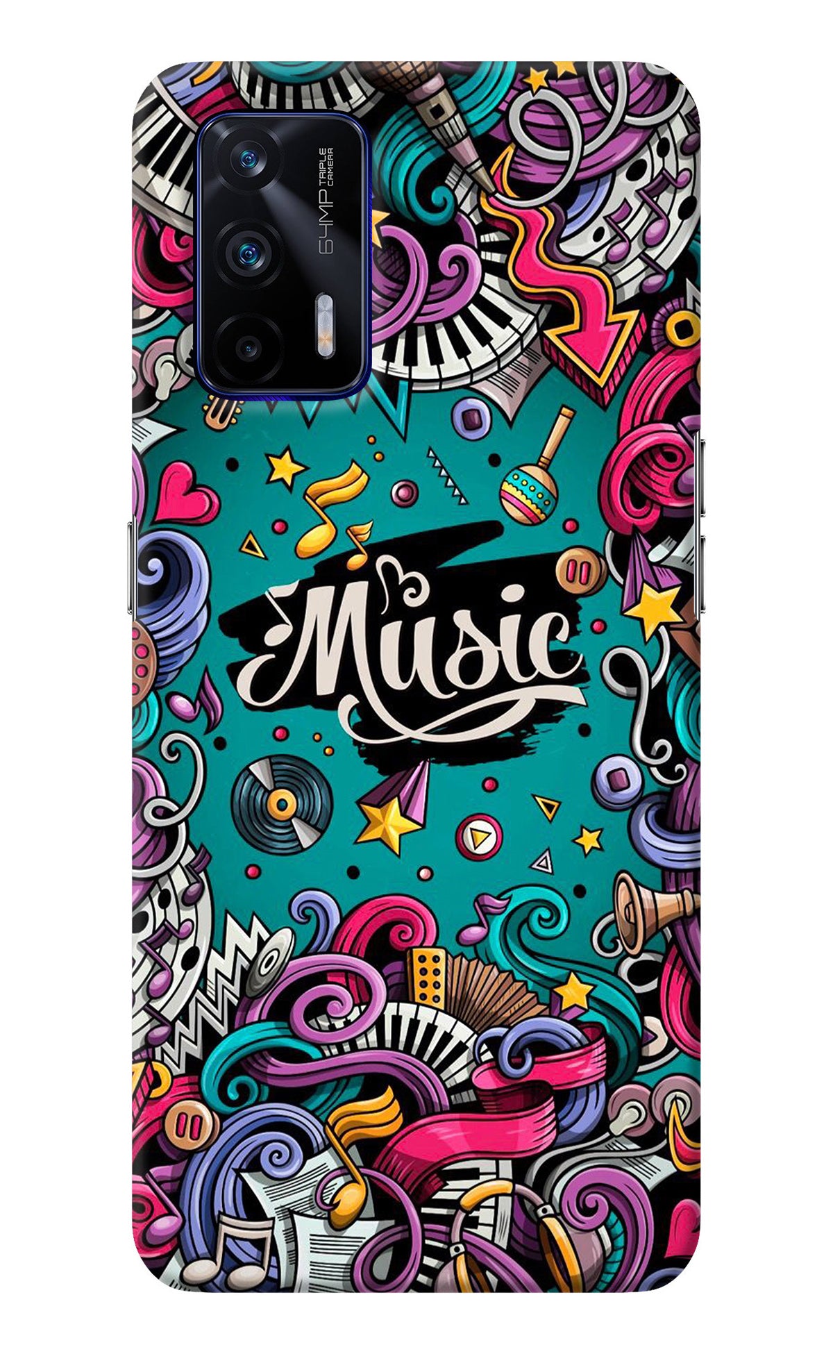 Music Graffiti Realme GT 5G Back Cover