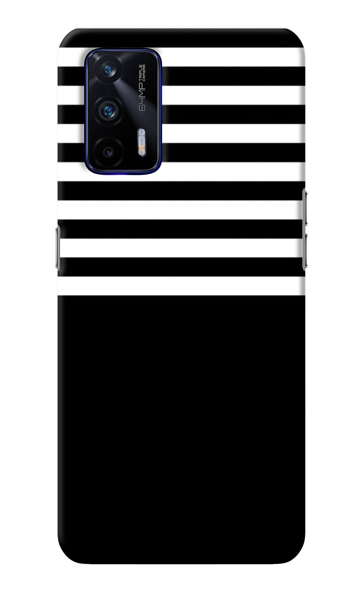 Black and White Print Realme GT 5G Back Cover