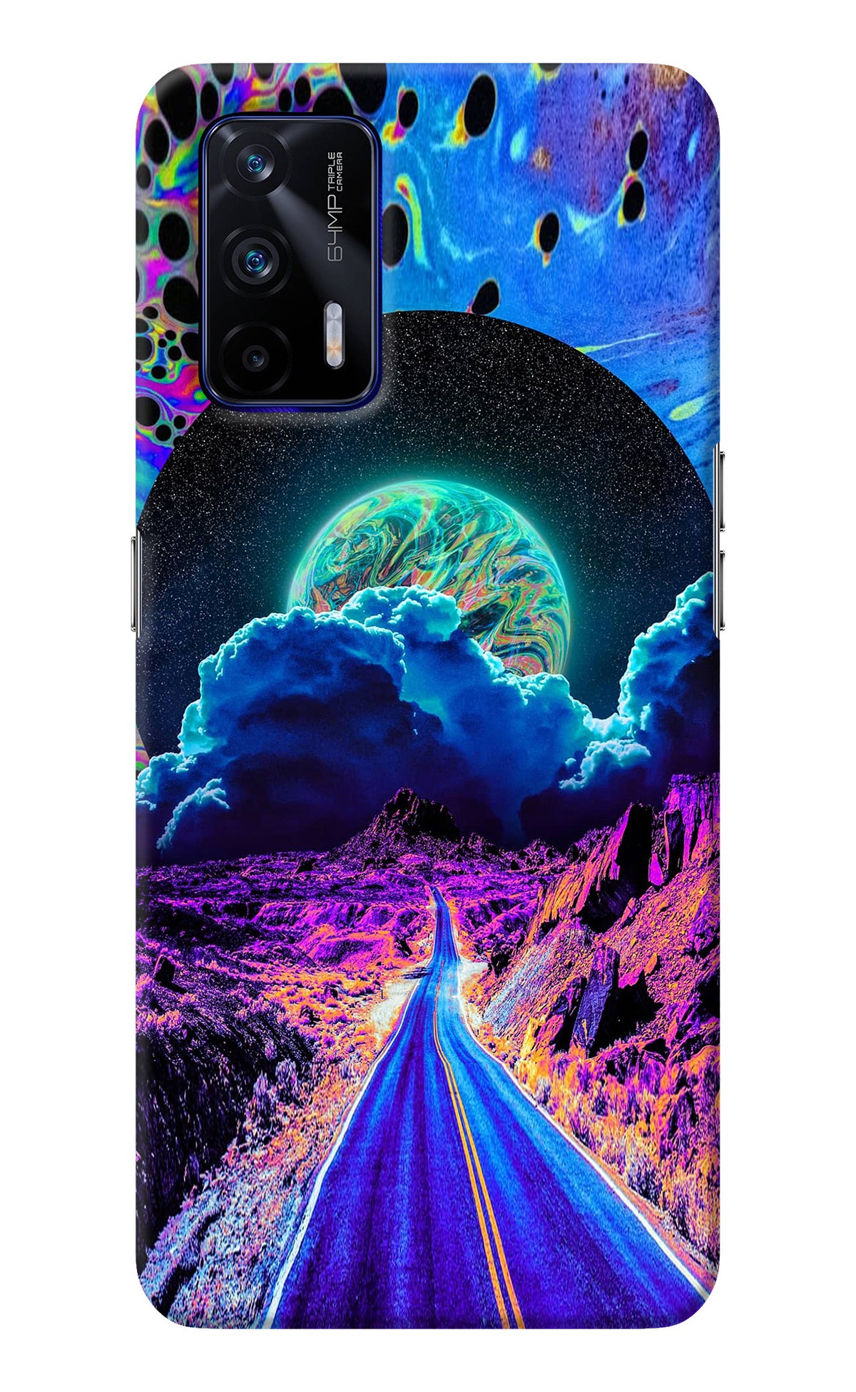 Psychedelic Painting Realme GT 5G Back Cover