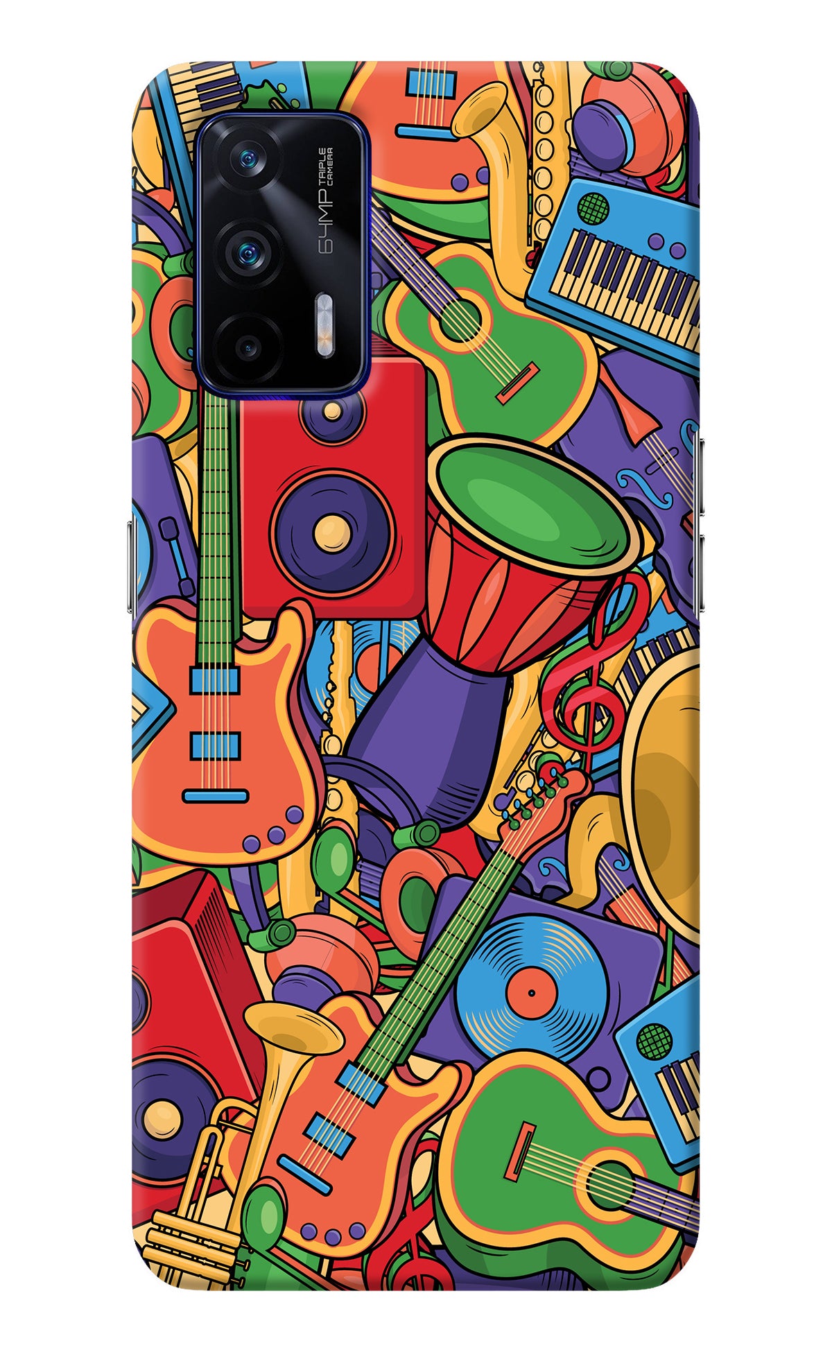 Music Instrument Doodle Realme GT 5G Back Cover