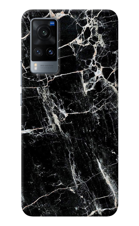Black Marble Texture Vivo X60 Back Cover