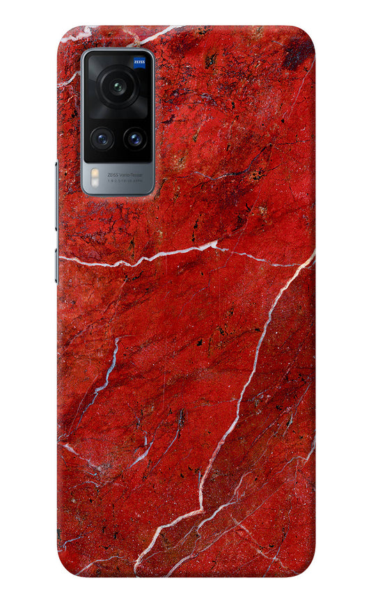 Red Marble Design Vivo X60 Back Cover