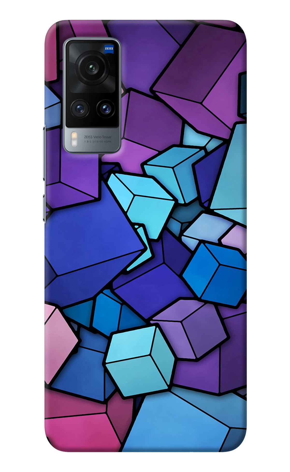 Cubic Abstract Vivo X60 Back Cover