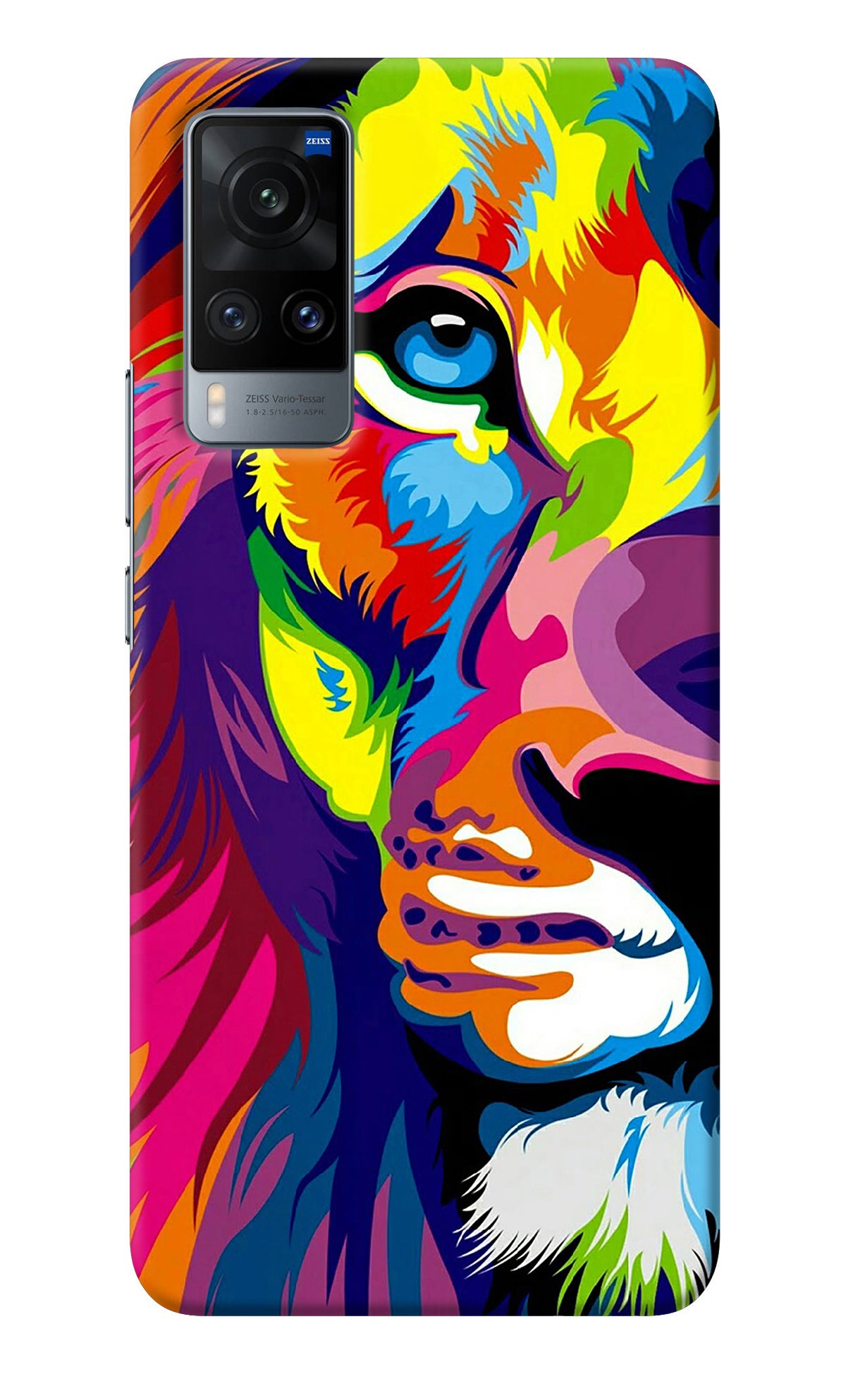 Lion Half Face Vivo X60 Back Cover