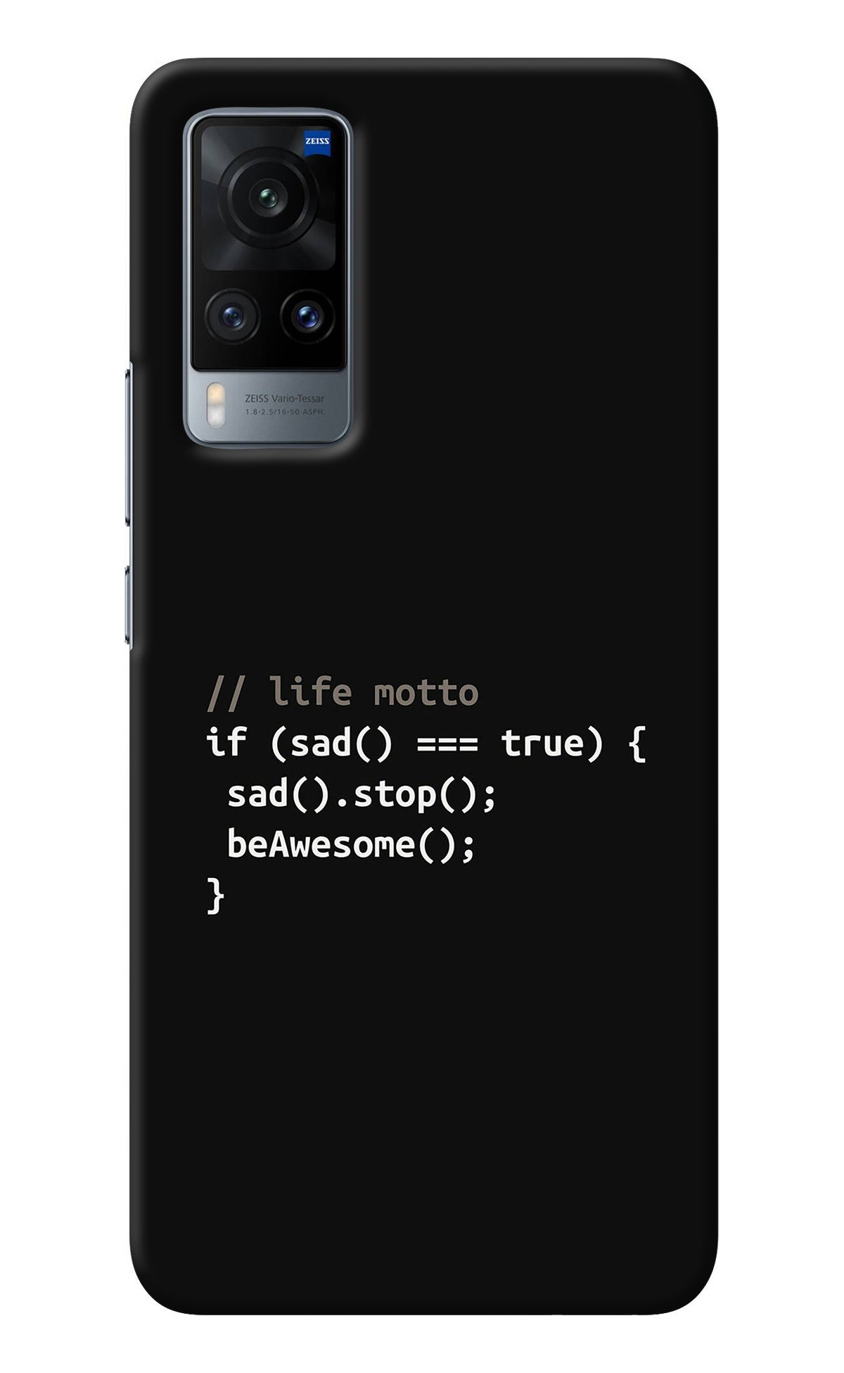 Life Motto Code Vivo X60 Back Cover