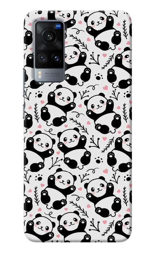 Cute Panda Vivo X60 Back Cover
