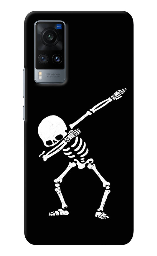 Dabbing Skeleton Art Vivo X60 Back Cover